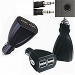 四个接口USB车载充电器,4端口USB车载充电器 四个接口USB车载充电器,4端口USB车载充电器