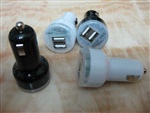 供应认证2.1A车充 双USB车载充电器