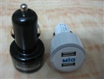 CE FCC认证蓝色LED灯圈 2USB车载充电器