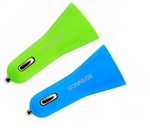 喇叭线USB车充 2.1A双USB车载充电器