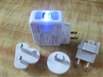 4个USB充电器5V2.1A转换插头4USB充电器