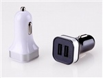 新款5v3.1a车载充电器 双USB车充 3a车充