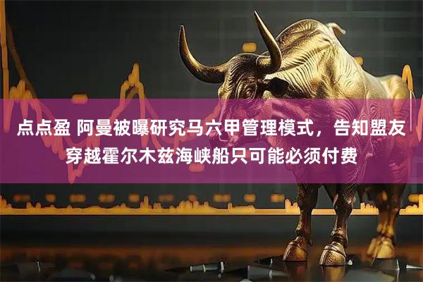 点点盈 阿曼被曝研究马六甲管理模式，告知盟友穿越霍尔木兹海峡船只可能必须付费